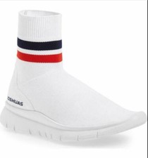 Joshua Sanders Jump High Top Sock Sneackers 38 White Italy $399