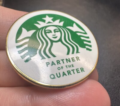 Starbucks Partner of the Quarter Barista Enamel Pin Apron  display picture 1