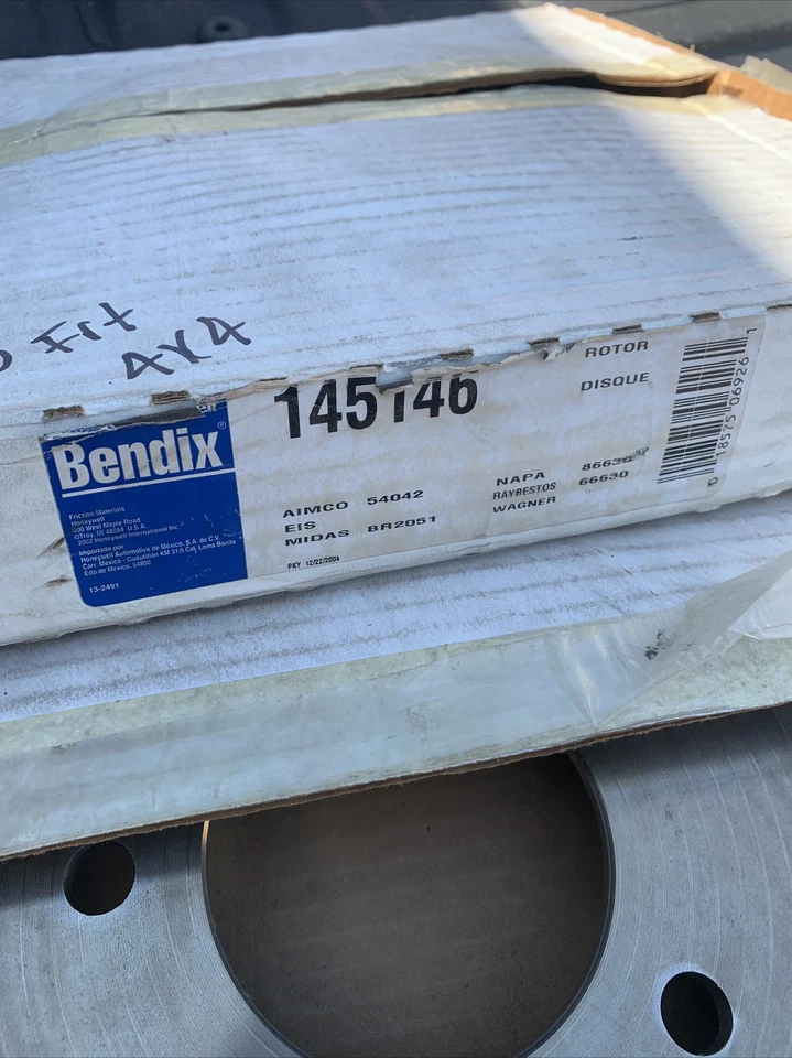 BENDIX 145146 PAIR Rotors Fit Ford F-150, F-150 Front Drill Slot Brake Rotors - Image 4 of 4