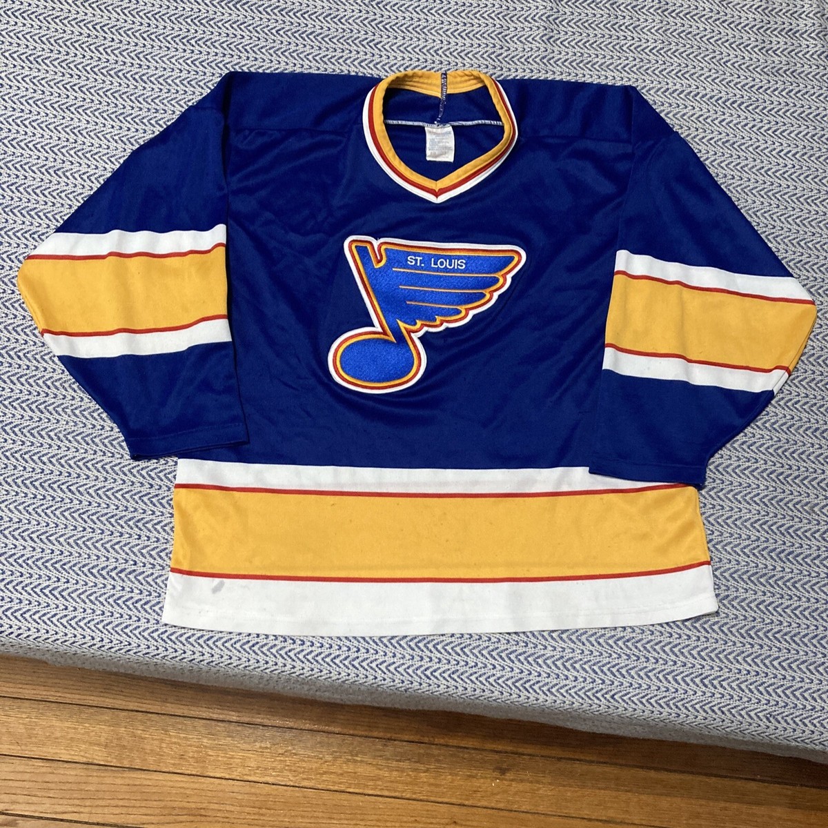 NHL BLUES HOCKEY ピステ プルオーバー CCM 古着 NHL BLUES HOCKEY ピステ プルオーバー CCM 古着｜Yahoo!フリマ
