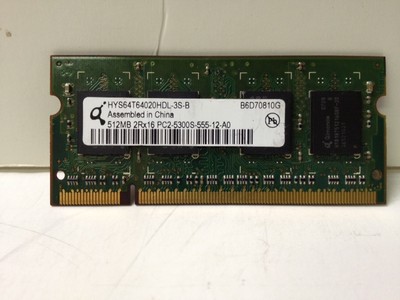 HP 414045-001 512MB PC2-5300 667 MHz DDR2 SO-DIMM OEM-HP QIMONDA Chips *FREE S/H