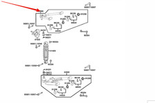 Bras de suspension supérieur gauche Kymco Maxxer 300 53500-LEC1-700-MBS