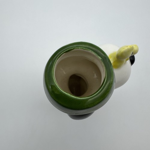 Vintage PEANUTS Snoopy & Woodstock Ceramic Vase Figurine Charles M. Schulz Japan - Picture 7 of 10
