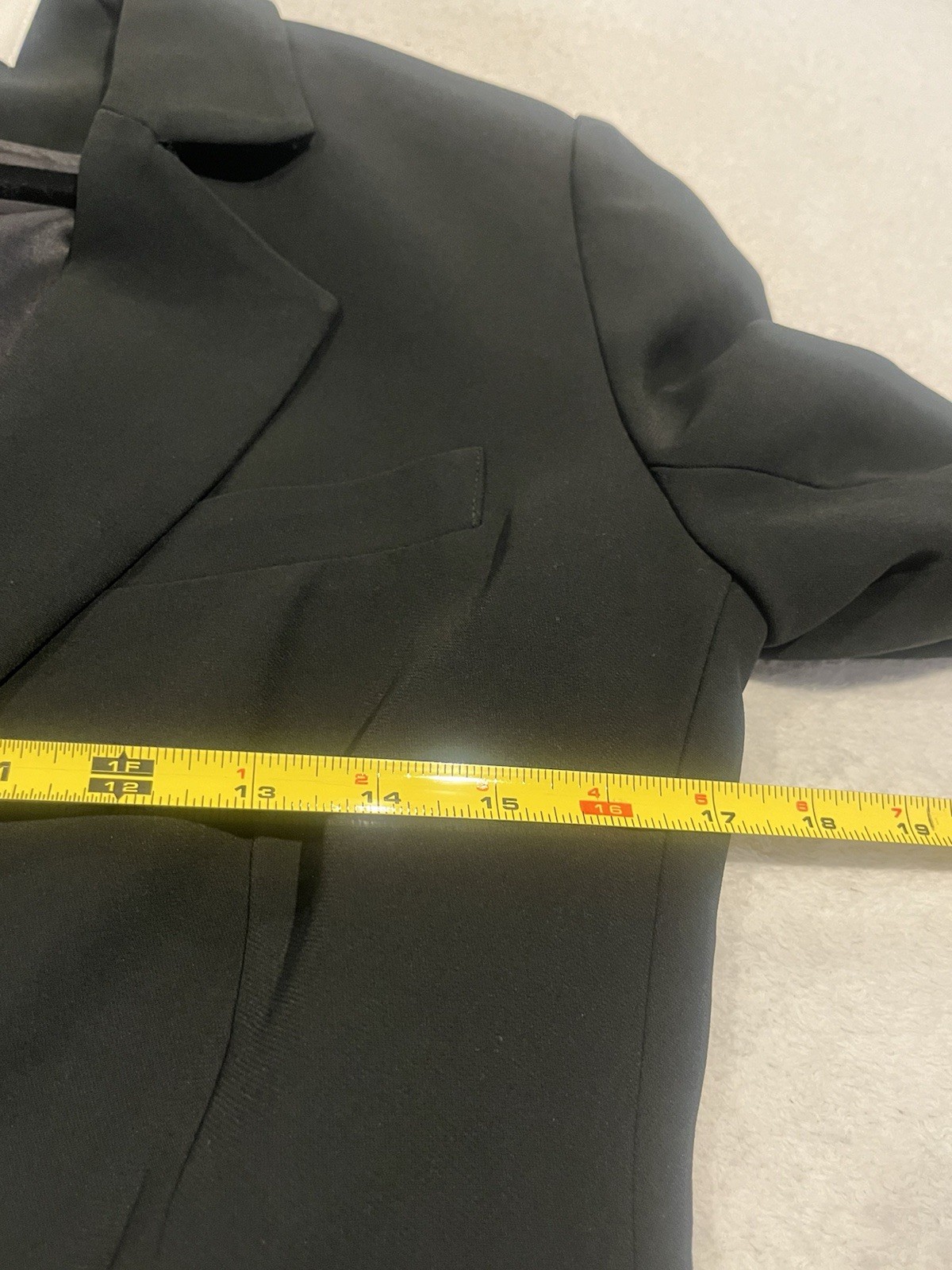 Reformation Single Breasted 2 Button Black Blazer… - image 7