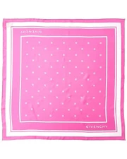 Givenchy Plumetis Square Silk Scarf Women's Pink