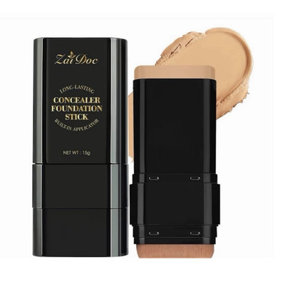 ZaiDoc Long Lasting Foundation Stick Concealer 15g Built-in Applicator Makeup