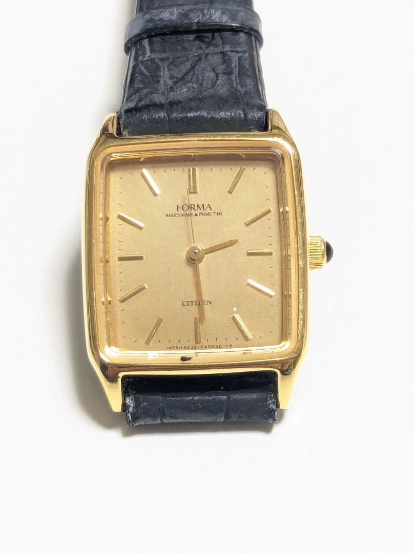 Citizen Forma 5430-F40036 Gold Case Beige Dial Leather Strap Watch