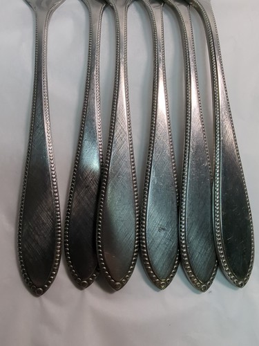 Interpur INR5 Edelstahl Besteck brüniert Perlenbesatz 28 Teile 5 komplette Sets - Bild 8 von 12