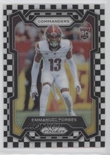 2023 Panini Prizm Rookies Black & White Checker Prizm Emmanuel Forbes #399 07hr