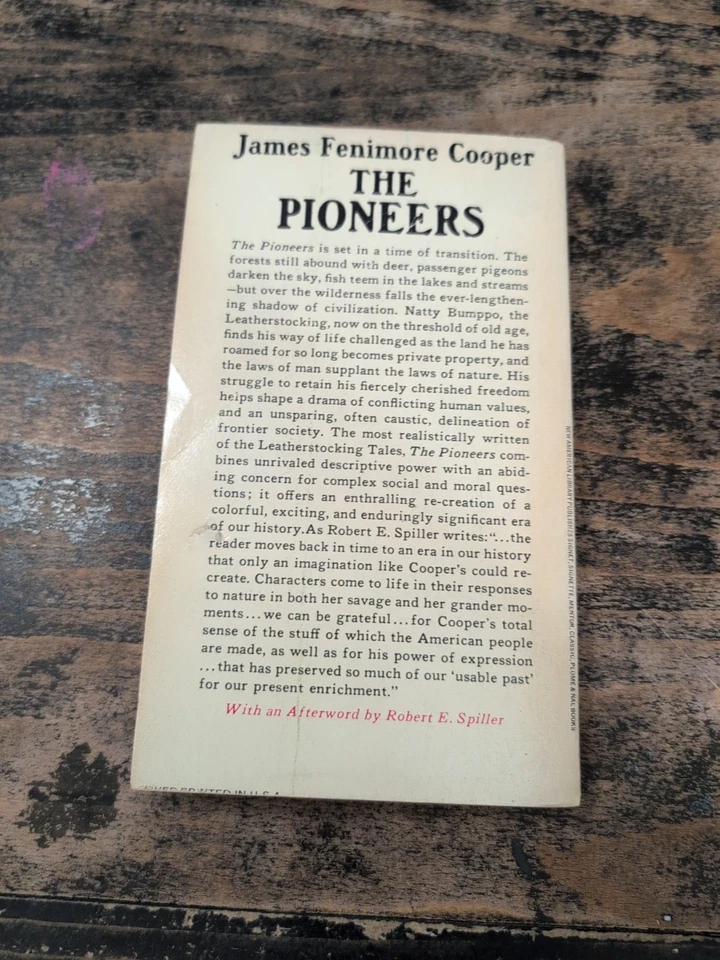 The Pioneers by James Fenimore Cooper Signet Classic VTG 1964 Paperback book - Image 3 of 4