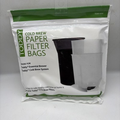 Toddy Cold Brew Coffee Paper Filter Bags 20 Pack Size OS  New!
