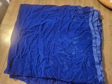 Large Price Of Material Faux Crushed Velvet Royal Blue 38"X69". Pre-owned Unused