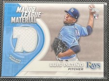 Luis Patino 2021 Topps Update Series RC #MLM-LP Major League Material Patch Rays