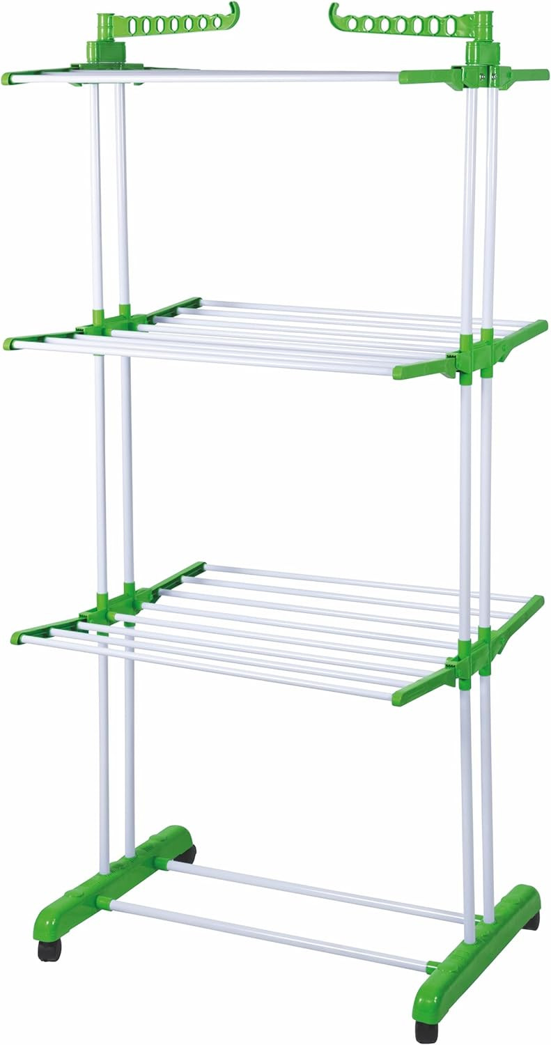 Stendino a Torre Verde 171cm: Lo stendibiancheria salvaspazio in metallo