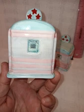 OGGI American Diner series Gasoline Pump Salt and Pepper Shakers, unused