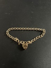 9 Ct yellow  Gold, curb Bracelet, 4.55 Grams, Not Scrap, 6 inches, 3 mm links