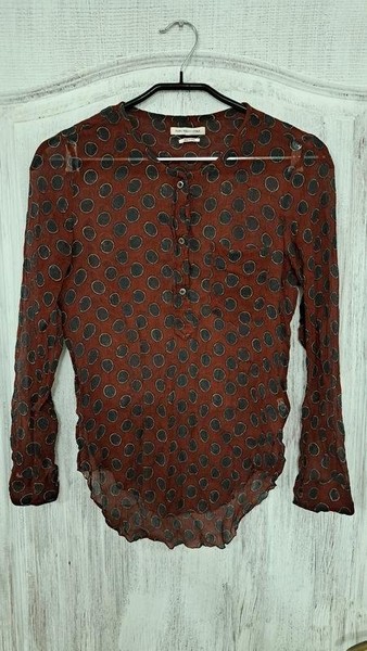 Women Isabel Marant Shirt Red Silk 36