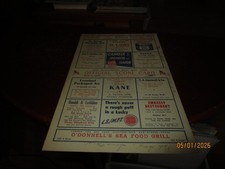 August 10 1950 Washington Senators Baseball Scorecard vs. Boston Red Sox 2nd GM