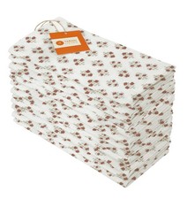 TARAN LIVING Cotton Cloth Napkins 18x18" Reusable Natural Fall Dinner Floral