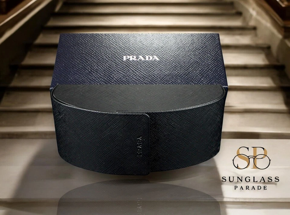 with tags PRADA PR 02ZS 1AB06T Black Grey Gradient Vintage 52 mm Mens Sungla G1N - Image 2 of 2