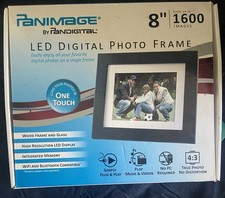 PANIMAGE 8" HD DIGITAL PHOTO FRAME 800x600 LED/w REMOTE WIFI  BLUETOOTH CAPABLE