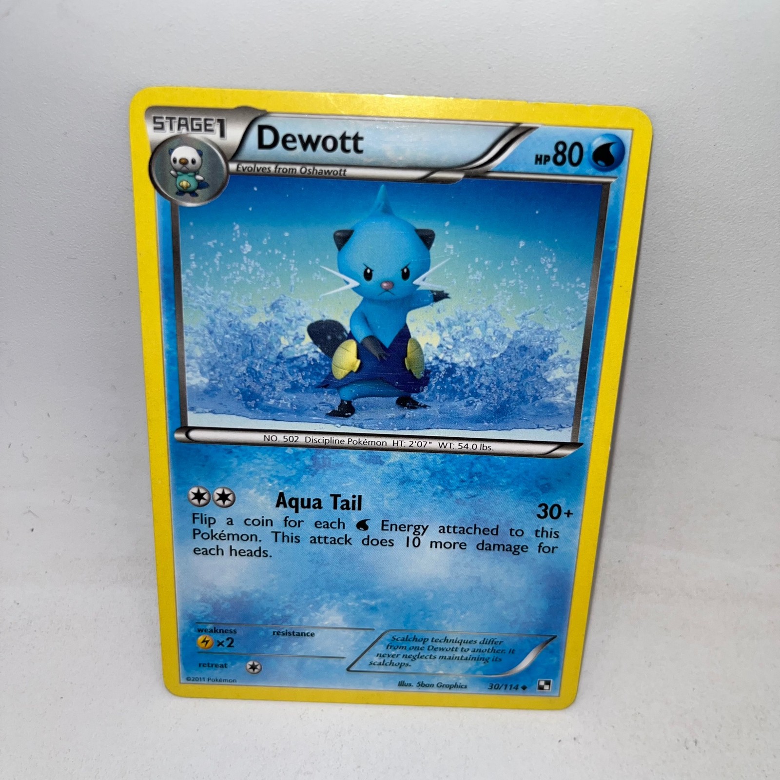 Dewott 30/114 Uncommon Black & White Pokemon Lightly Played