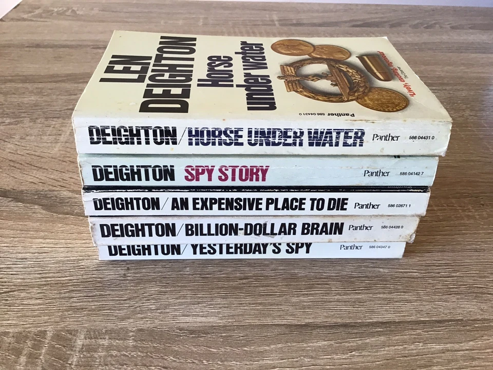 Len Deighton Small Paperback Books x 5 Spy Story Yesterday’s Spy Crime Thriller - image 3 of 4