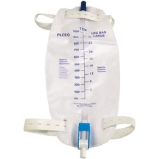 Convenient 3-Pack Easy-Tap Urinary Drainage Bags with Anti-Reflux Valve - 1000ml