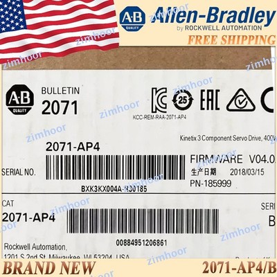 New Sealed AB 2071-AP4/B Kinetix 3 400W Component Servo Drive 2071AP4 serB