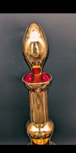 Signierte Murano Glas Karaffe Set mit sechs Gläsern 24K Blattgold - San Marco - Bild 17 von 20