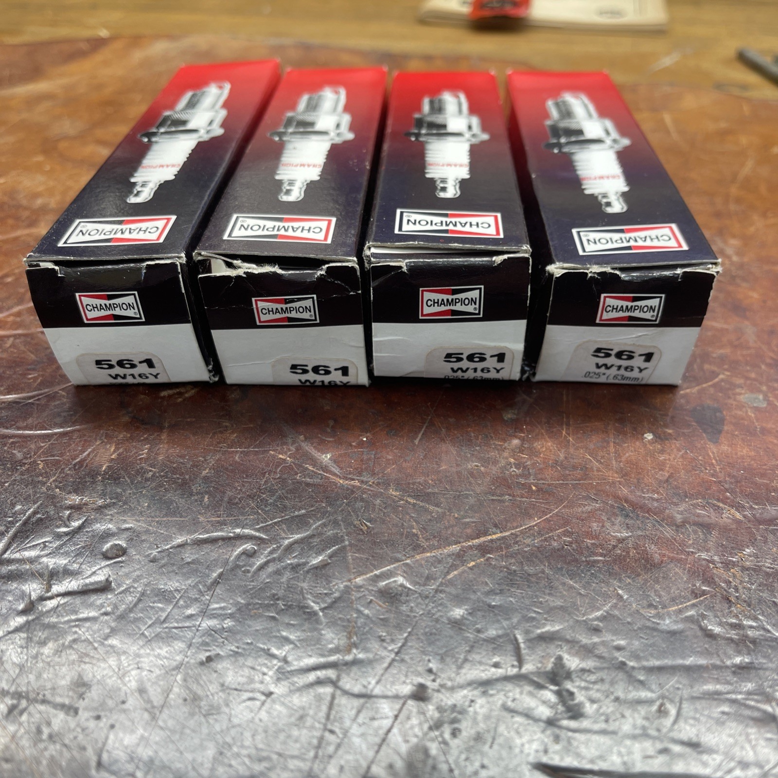 Champion Copper Plus Industrial Spark Plug - Part No. 561 W16Y - Set Of 4