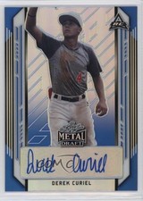 2021 Leaf Metal Draft Blue Rainbow 25/35 Derek Curiel #BA-DC1 Auto 10yf