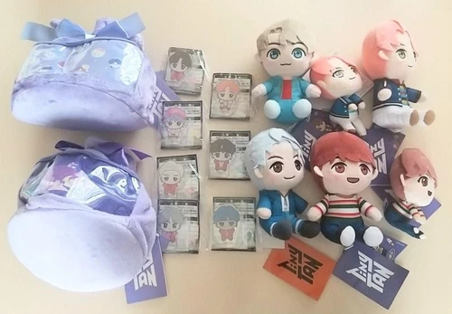 BTS Tinytan Goods Set Peluche Acrílico Placa Bolsa Bolsa Kpop