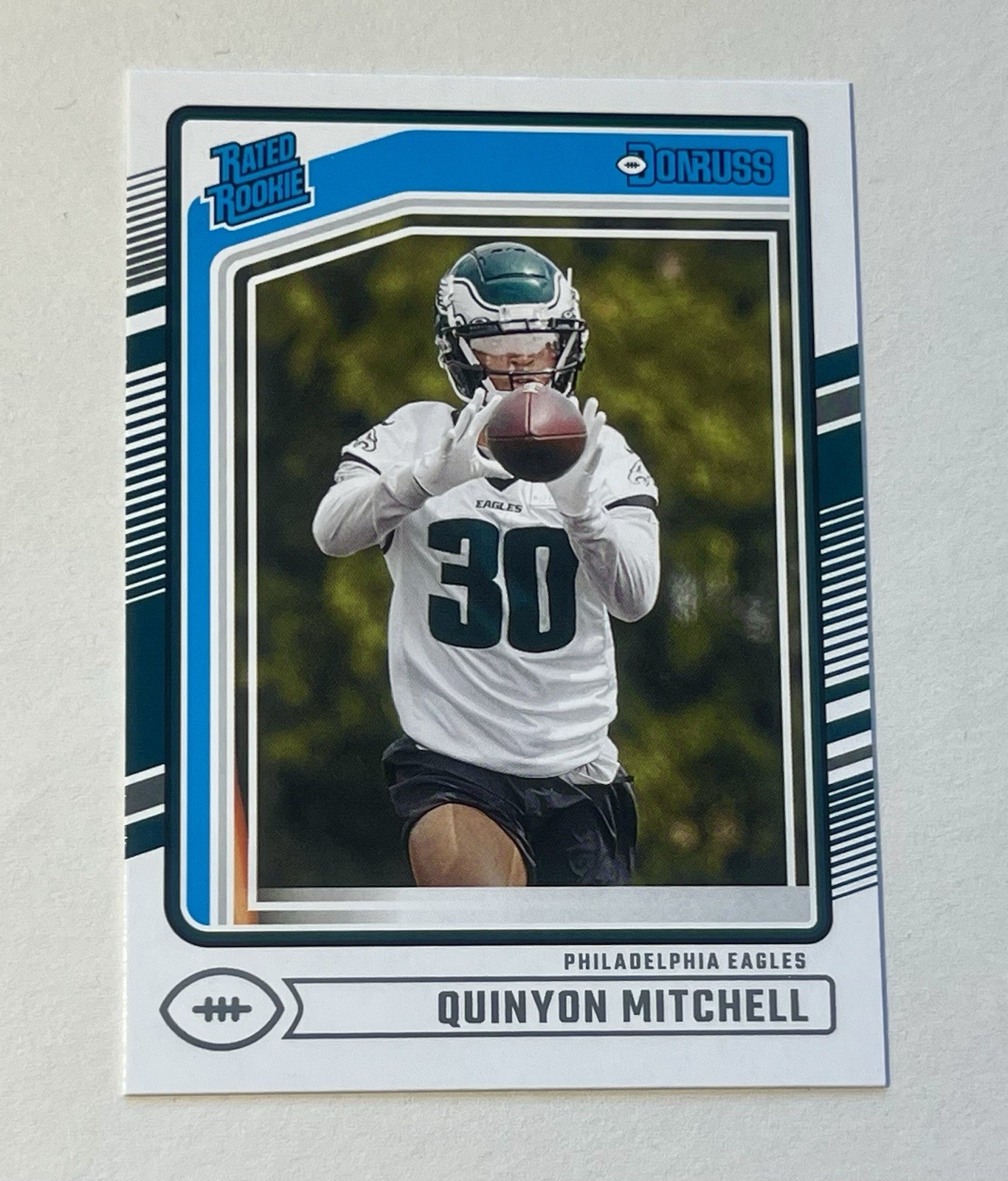 2024 Panini Donruss Quinyon Mitchell Rated Rookie #361 Philadelphia Eagles