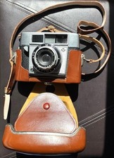 Agfa Optima-1 35 MM Camera with Agnar 45Mm F2.8 Lens  original leather case