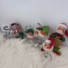Annalee Mobilitee Dolls Christmas Assortment - 6 Total Floating/posable Santas