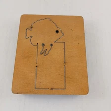 Book Mark Fish Ellison Educational Equipment Accucut Wooden Dies - 6"x5" 