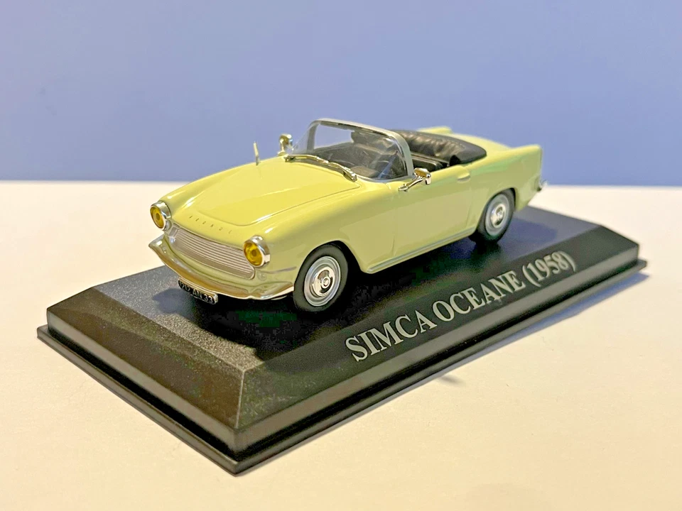 Auto Simca Oceane 1958 Gialla 1/43 Ixo Altaya Nostre Care Auto D'Antan - Immagine 2 di 4