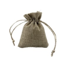 20X Sacchetto portaconfetti in JUTA 13x9.5 cm BOMBONIERA 1AFP