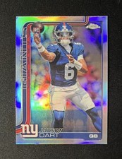 2025 Topps chrome  Rookies Jaxson Dart silver refractor card # 306