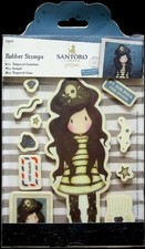 Santoro Gorjuss Rubber Stamp Set Pirate Girl Theme 2023 Edition NOS