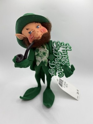 VTG 2001 Annalee ''Leprechaun Greeting'' 10'' Doll #171001 Mobilitee W Tags