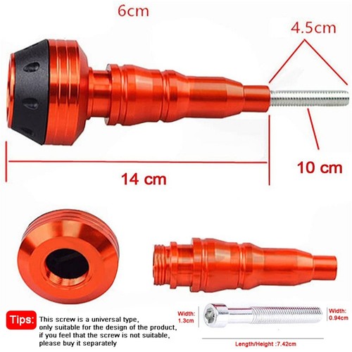 Protections coulissantes de cadre en alliage M10 pour motos avec résistance aux - Photo 2/18