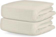 Fitted Crib Sheet 2-Pack - Ultra Breathable and Soft, Organic Cotton, Fits All