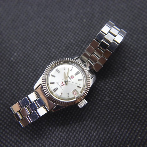Rado Purple Horse Uhr Damen Automatik 22mm Vintage Rund Datum Silber Swiss - Bild 11 von 15