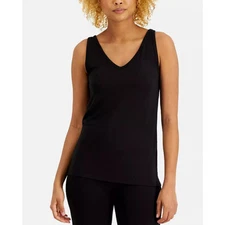 ALFANI WOMENS SIZE SMALL PAJAMAS MODAL SET TANK TOP & LEGGINGS CLASSIC BLACK 