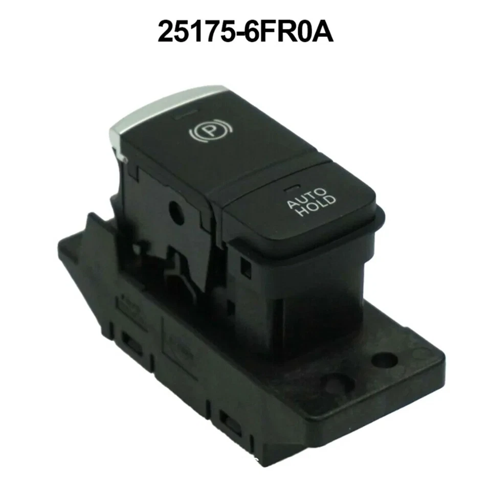 Electric Hand Brake Switch For Nissan X-Trail T32 Qashqai J11 25175-6FR0A Black - Image 3 of 4