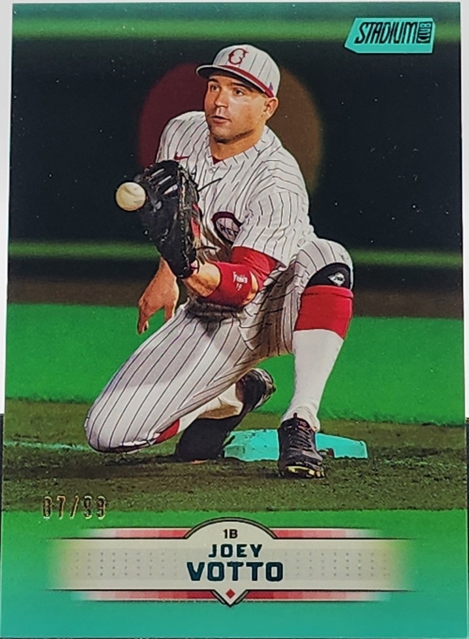 2025 Topps Stadium Club - Joey Votto #2 Turquoise Foil /99 for