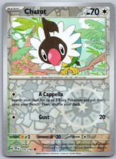 Chatot 132/162 Common Temporal Forces Pokemon Reverse Holo Near Mint