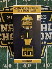 Michigan wolverine’s bobble head Top 25 ranking tracker NCAA Detroit Lions- New